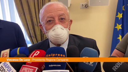 Referendum, De Luca "Demenziale. Andava gestito in maniera seria"