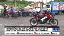 ¡Triste! Peatón muere embestido por motociclista en carretera a Olancho, sector col. Villafranca