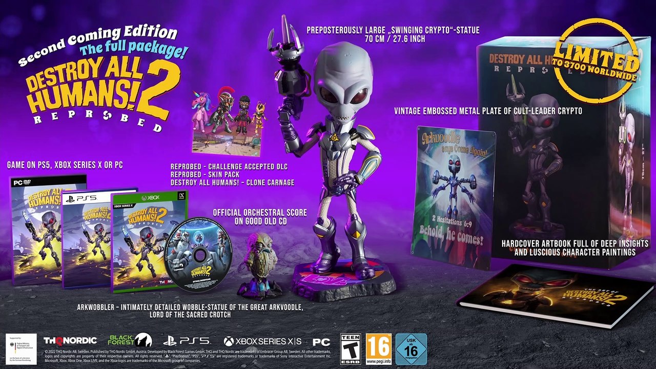 Destroy All Humans! 2 - Reprobed | Official Second Coming Edition Trailer (2022)