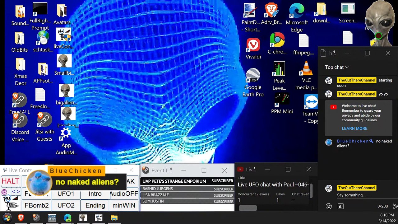 Live UFO chat with Paul --046- Bigfoot is Real but Secureteam10 is NOT - 1080p~-Pt1