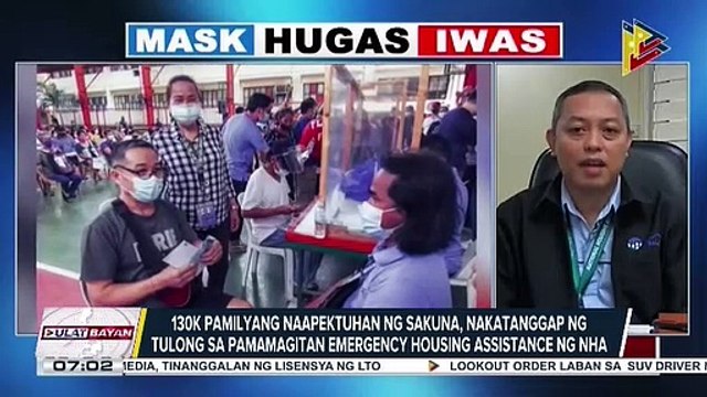 130-K pamilyang naapektuhan ng sakuna, nakatanggap ng tulong sa pamamagitan ng Emergency Housing Assistance ng NHA