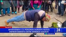 Trujillo: detenidos en enfrentamiento minero registran antecedentes policiales