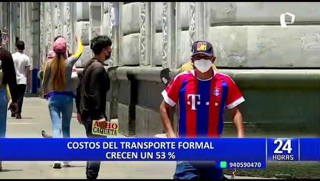 Costos del transporte formal crecen en un 53% por alza de combustibles