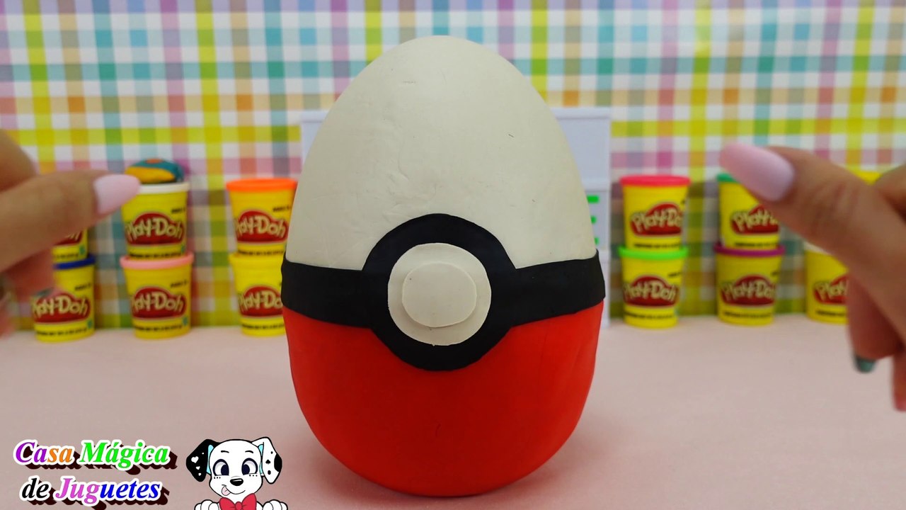 Huevo Gigante Sorpresa de Plastilina Play-doh de Una POKEBOLA