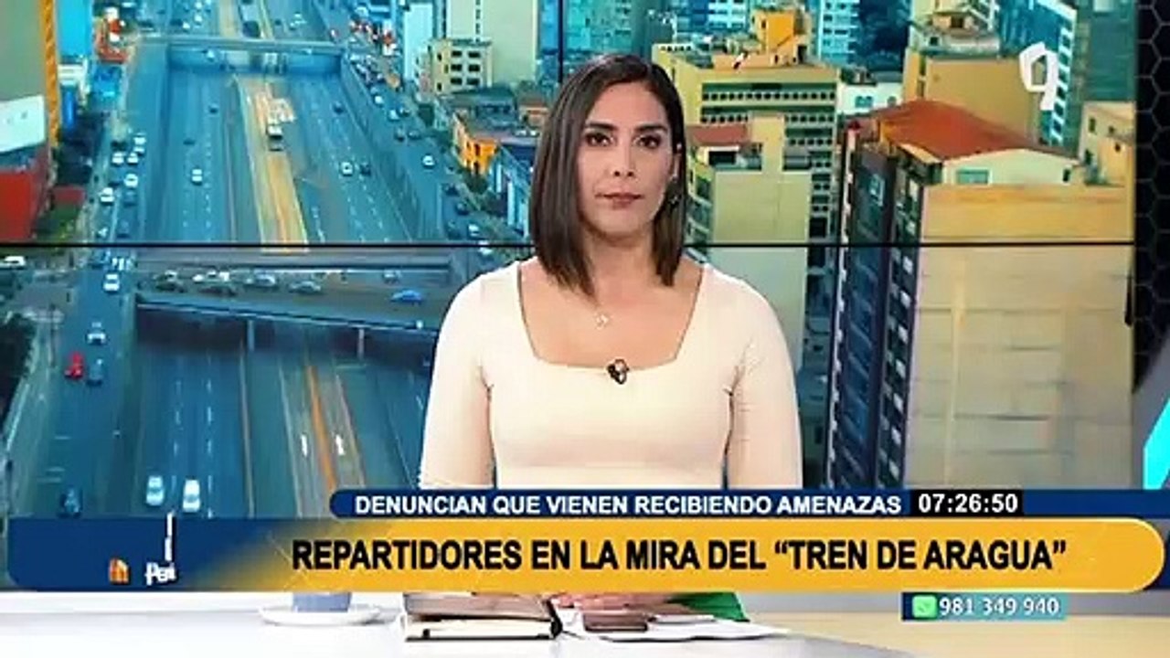 Denuncian que motorizados estarían siendo amenazados por integrantes de “El tren de Aragua”