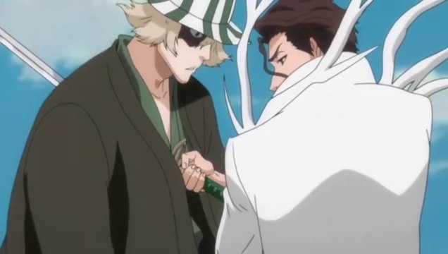 Urahara Kisuke, Kurosaki Ishin & Shihouin Yoruichi vs Aizen Hogyoku Form FHD #animefight