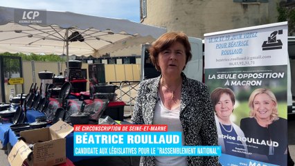 Béatrice Roullaud, candidate aux législatives pour le "Rassemblement national"