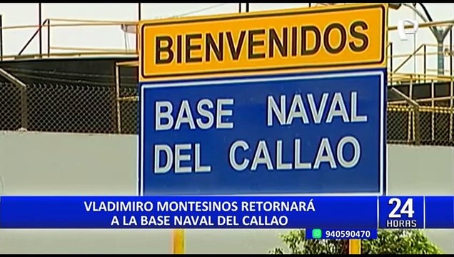 Poder Judicial ordena que Vladimiro Montesinos regrese al penal de la Base Naval del Callao