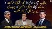 Aitzaz Ahsan gives important legal advice to Chaudhry Pervaiz Elahi to stop unconstitutional acts