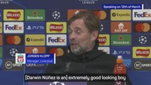 Klopp jokes about new Liverpool signing Núñez's looks back in April