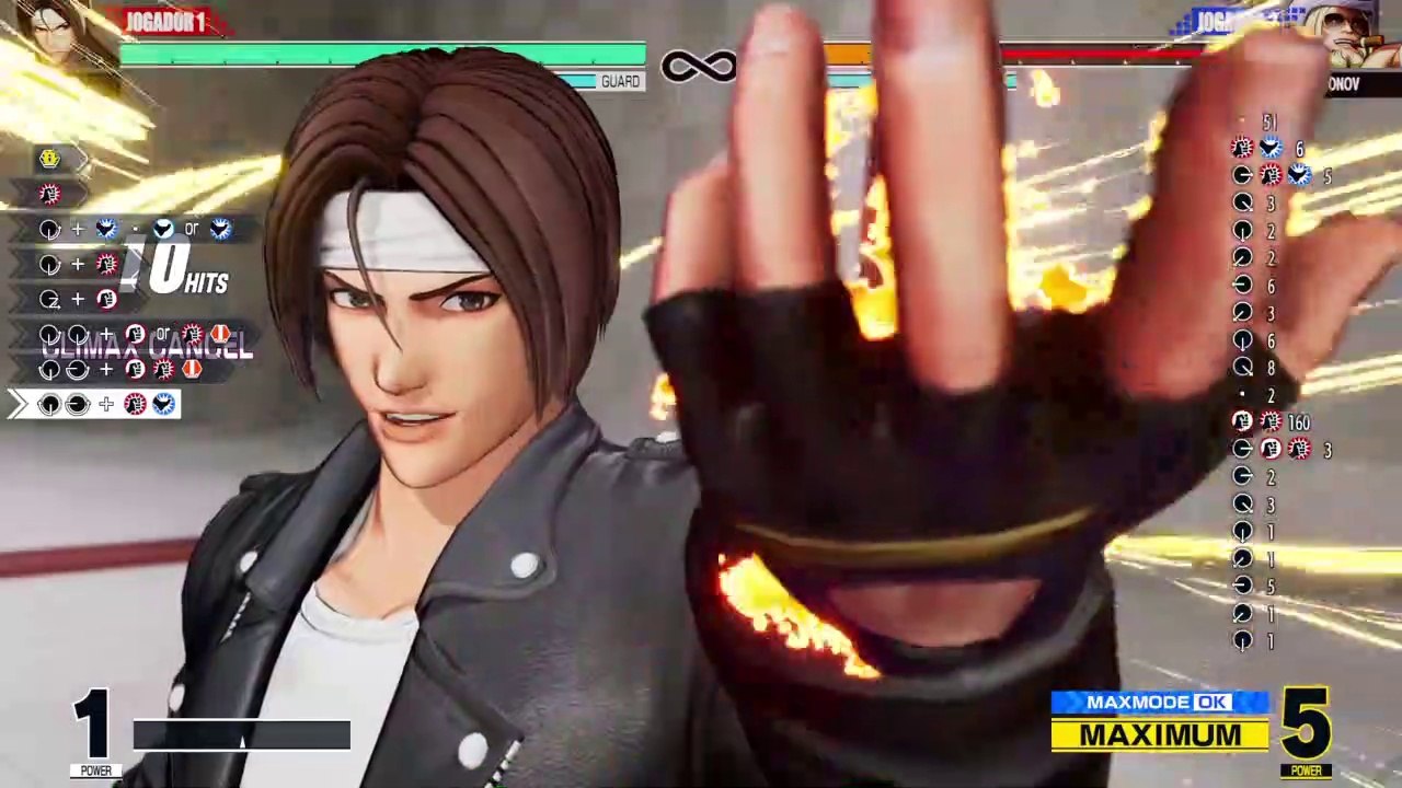KOF XV - Combo Missions - Kyo Kusanagi