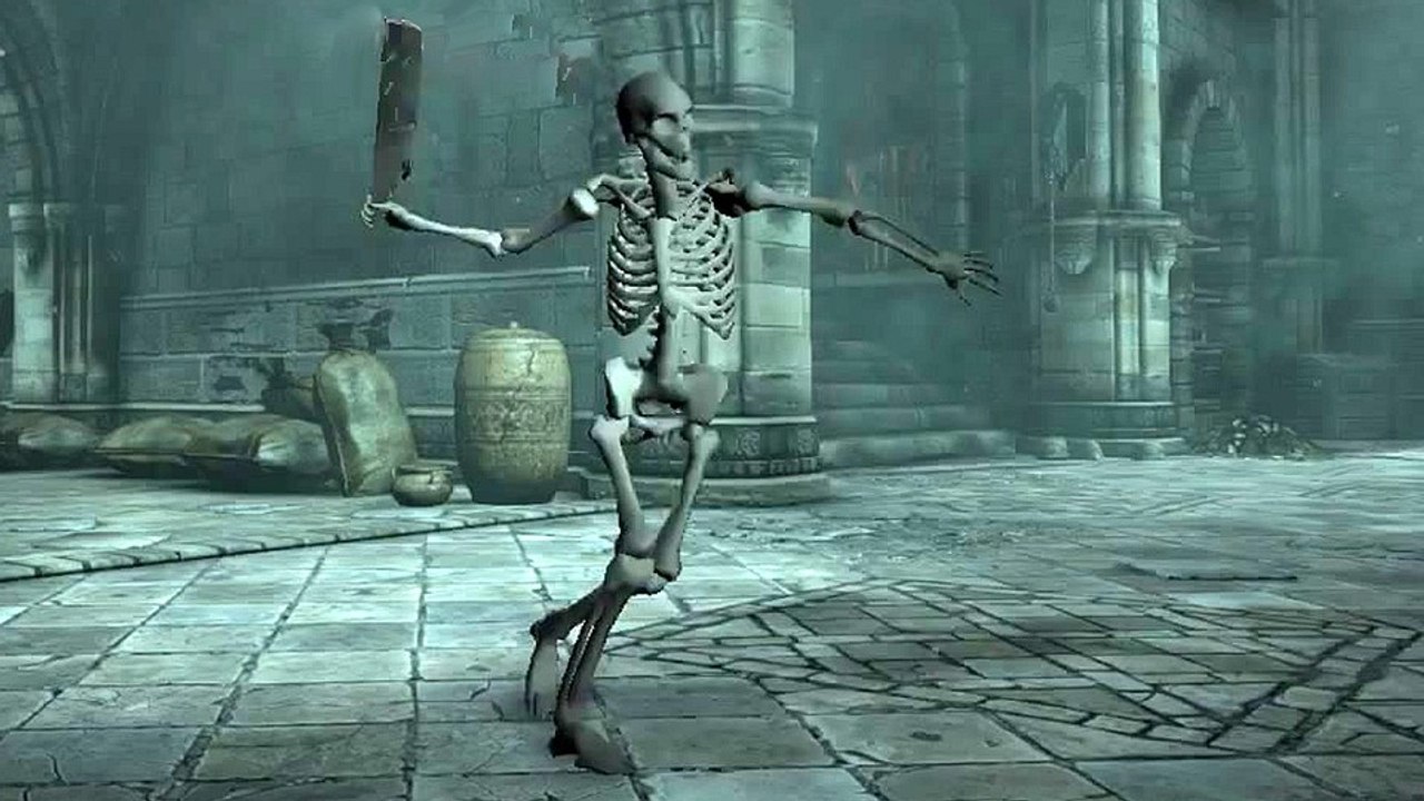 Hellraid - gameplay-trailer stellt die animationen der skelette vor