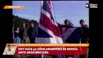 Hoy hace 40 años Argentina se rendía ante Gran Bretaña