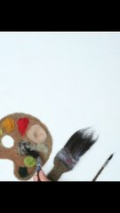 الرسم والإبداع بالصوف لوحه فنيه ف قمه العظمه ♥️ | Drawing and creativity with wool