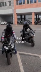 Motorcycle 4 cylinder vs 3 cylinder