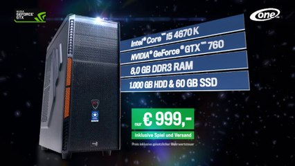 TV-Spot zum One GameStar-PC Pro - Perfektes Gaming mit Gratis-Vollversion Elder Scrolls Online