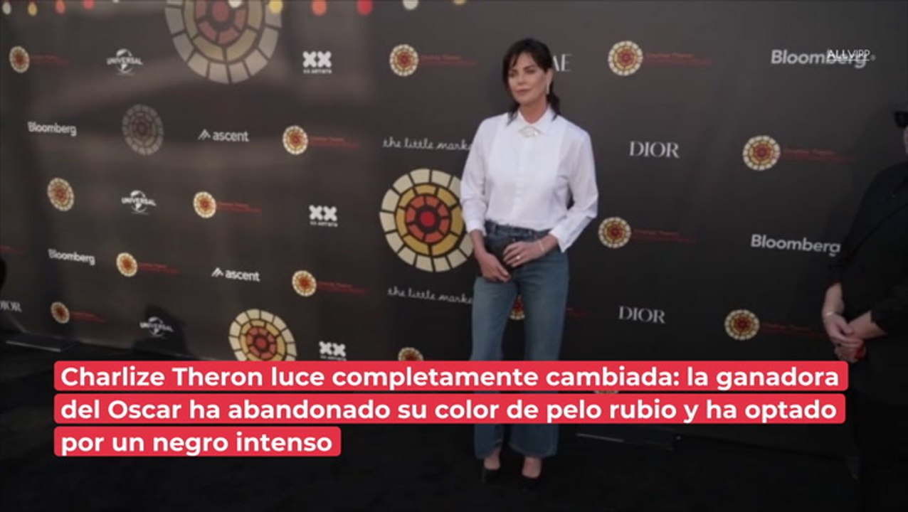 ¡Con el pelo corto y negro! Charlize Theron sorprende a sus seguidores con nuevo look