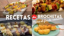 6 recetas de brochetas con las mejores combinaciones para el fin de semana