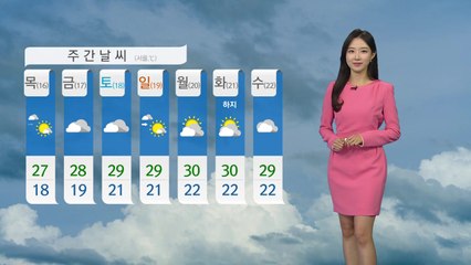 [날씨] 오늘 전국 흐리고 비...낮더위 주춤 / YTN