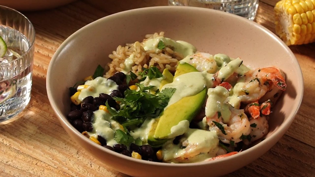 Cilantro-Lime Shrimp Bowl Recipe