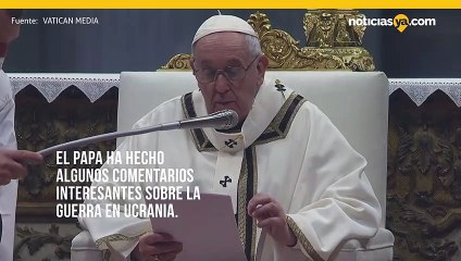 El Papa dice que la invasión de Ucrania pudo haber sido provocada