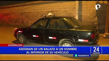 Chorrillos: aún no identifican a hombre baleado en el interior de un vehículo