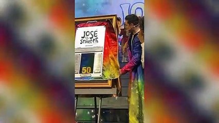 DANNA PAOLA FUE MADRINA DE LA OBRA DE JOSÉ EL SOÑADOR
