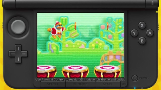 Kirby Triple Deluxe - Gameplay-Trailer: Dedede's Drum Dash