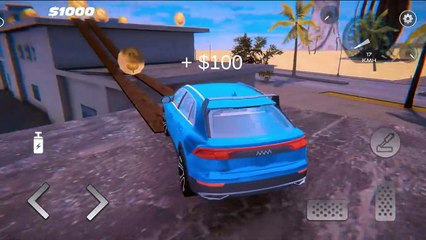Audi Q8 Open X City SUV Car Stunts - Jump Off Ramps Driver - Android GamePlay
