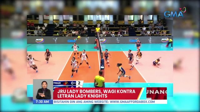 JRU Lady Bombers, wagi kontra Letran Lady Knights | UB