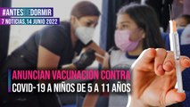 Se anuncia vacunación contra Covid para niños de 5 a 11 años