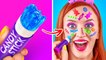 AMAZING MAKEUP TRANSFORMATION Fantastic UNICORN SFX Makeup TUTORIAL and Hacks by 123GO CHALLENGE
