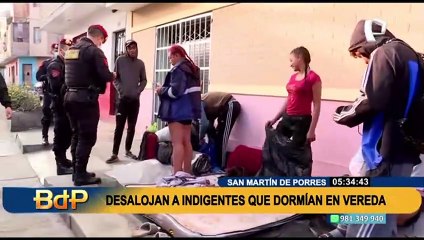 Indigentes que tomaron vereda y fueron desalojados ahora "se mudaron" a otra calle de SMP