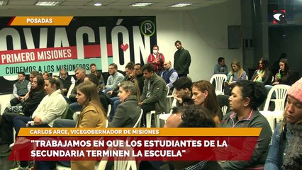 "Trabajamos en que los estudiantes de la secundaria terminen la escuela"