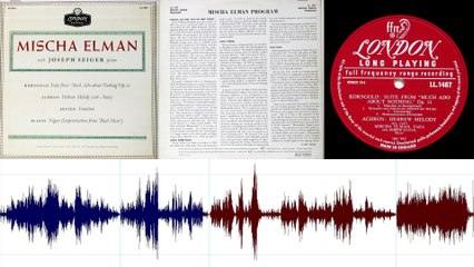 Korngold: Suite from Much Ado about Nothing (Mischa Elman, violin)