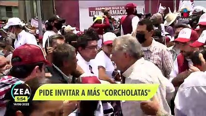 López Obrador pide invitar a más "corcholatas", entre ellos Monreal y Clouthier