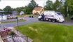 Guy Taking Trash Out Hilariously Gets Ignored by Trash Truck