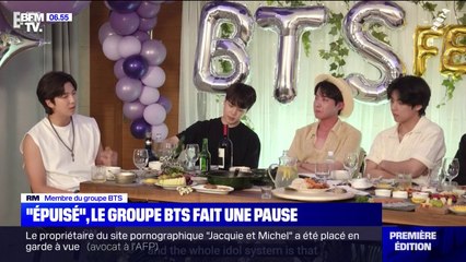 "Épuisés", les membres du groupe star BTS font une pause