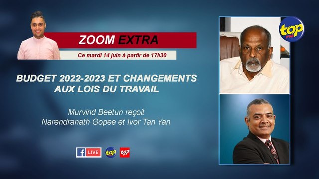 Zoom Extra Murvind Beetun reçoit Narendranath Gopee et Ivor Tan Yan.
