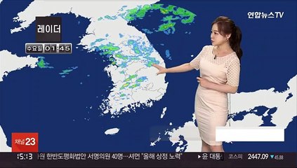 [날씨] 전국 곳곳 우박·돌풍 동반 비…예상 강수량 5~40mm