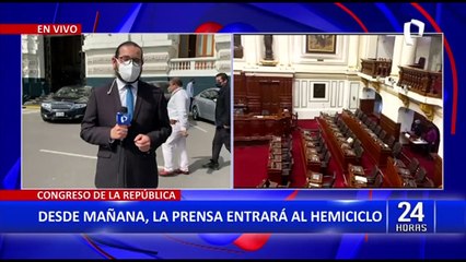 Congreso: Desde 15 de Junio se autoriza el ingreso de la prensa al hemiciclo