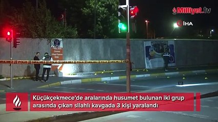 Küçükçekmece’de silahlı kavga! 3 kişi yaralandı