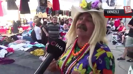 'Bıyıklı Dudu Abla’dan sıra dışı pazarlama yöntemi