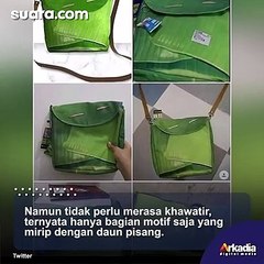 Viral Tas Unik Seperti Bungkus Daun Pisang Sungguhan, Dijual dengan Harga Rp 120 Ribu