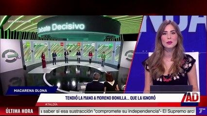 Macarena Olona tendió la mano a Moreno Bonilla... que la ignoró