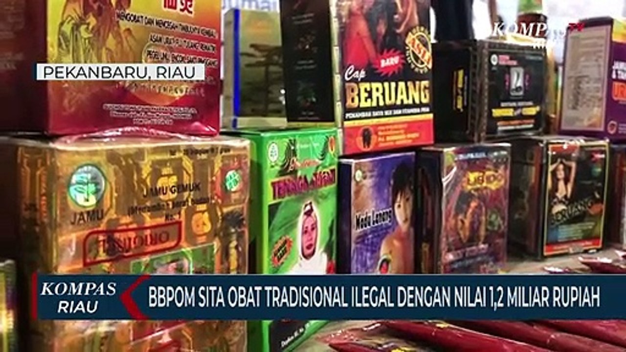BBPOM Sita Obat Tradisional Ilegal Dengan Nilai 1,2 Miliar Rupiah