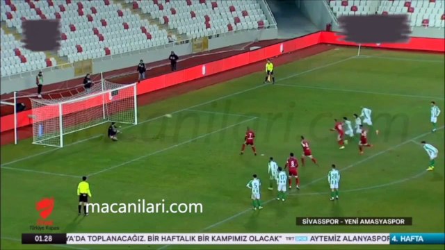 Sivasspor 3-1 Yeni Amasyaspor [HD] 27.12.2016 - 2016-2017 Turkish Cup Group F Matchday 4