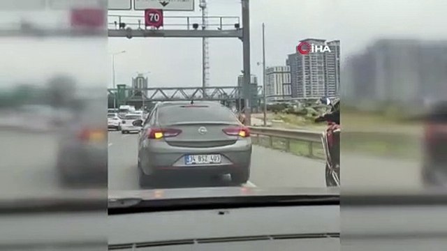 İstanbul'da çevre yolunda ''inek'' şaşkınlığı