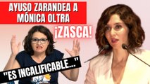 Isabel Díaz Ayuso (PP) zarandea a Mónica Oltra: “El doble rasero de la izquierda es incalificable