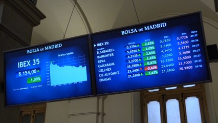 El Ibex 35 sube más de un 1% pendiente de la reunión de urgencia del BCE